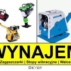 WYNAJEM Zagęszczarki z transportem WYPOŻYCZALNIA Ubijarka Zagęszczarka