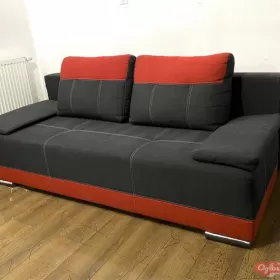 Kanapa rozkładana grafitowa poduszki sofa łóżko Włocławek TRANSPORT !!!