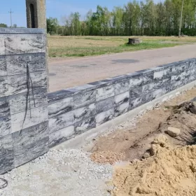 Kształtki systemowe Ogrodzenie Płot   KONEKT kolor GRA