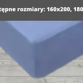 Prześcieradło z gumką Jersey 160x200 lub 180x200 | KOLORY