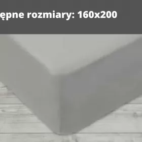 Prześcieradło z gumką Jersey 160x200 lub 180x200 | KOLORY