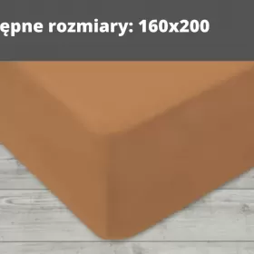 Prześcieradło z gumką Jersey 160x200 lub 180x200 | KOLORY