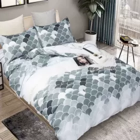 Designerska pościel 200x220 z satyny bawełnianej - komplet
