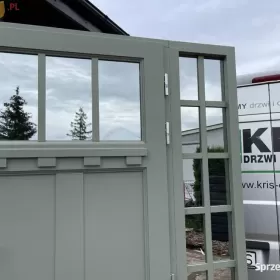 Drzwi drewniane AMERYKAŃSKIE KRIS zewnętrzne NA WYMIAR ,Klam