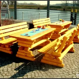 Meble ogrodowe, drewniane, do baru,lokalu stół ławka dostawa