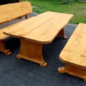 Meble ogrodowe barowe do lokalu drewniane huśtawka dostawa