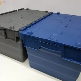 Pojemnik Transportowy Magazynowy Kurierski Skrzynka Kosz-60x40x32cm