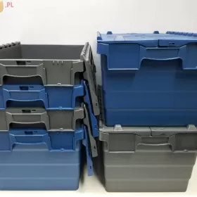 Pojemnik Transportowy Magazynowy Kurierski Skrzynka Kosz-60x40x32cm