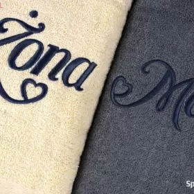 Komplet ręczników MĄŻ ŻONA 70x140 HAFT RÓŻNE WZORY