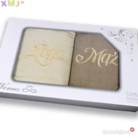 Komplet ręczników MĄŻ ŻONA 70x140 HAFT RÓŻNE WZORY
