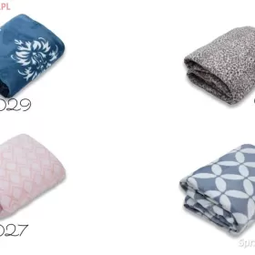 Koc 160x200cm Baxi mikrofibra puszysty miękki wzory Bed&You