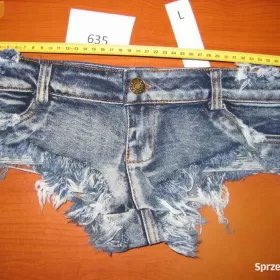 Szorty Spodenki Dżins Jeans Denim Seksowne Damskie S M L XL