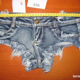 Szorty Spodenki Dżins Jeans Denim Seksowne Damskie S M L XL