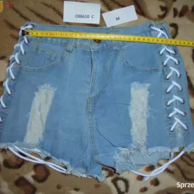 Spodenki Szorty Krótkie Damskie Jeans Niebieski S M L  XL