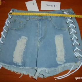 Spodenki Szorty Krótkie Damskie Jeans Niebieski S M L  XL