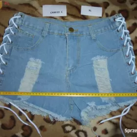 Spodenki Szorty Krótkie Damskie Jeans Niebieski S M L  XL