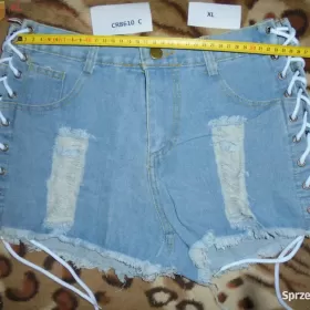 Spodenki Szorty Krótkie Damskie Jeans Niebieski S M L  XL