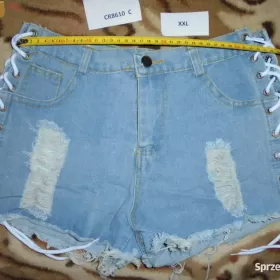 Spodenki Szorty Krótkie Damskie Jeans Niebieski S M L  XL