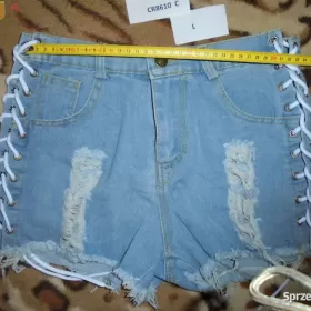 Spodenki Szorty Krótkie Damskie Jeans Niebieski S M L  XL