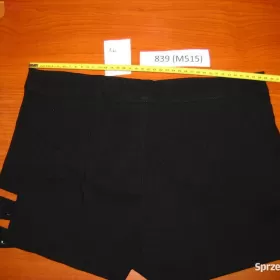 Spodenki Czarne Szorty Paski Sexy Damskie Biodrówki S - XXL