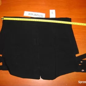 Spodenki Czarne Szorty Paski Sexy Damskie Biodrówki S - XXL