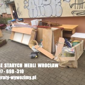Wywóz,utylizacja starych mebli,wyposażenia mieszkań,Wrocław