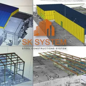 Hala 650 m2 stalowa magazyn warsztat konstrukcja SKSYSTEM