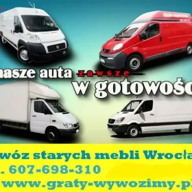 Utylizacja,wywóz starych mebli,wersalek,meblościanek,kanap Wrocław.