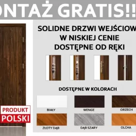 DRZWI wejściowe do mieszkania w bloku z montażem! PRODUKT POLSKI!
