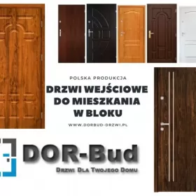 Drzwi wejściowe wewnątrzklatkowe do mieszkania w bloku
