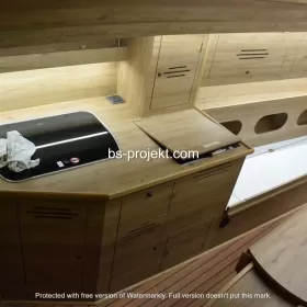 Zabudowa jachtu budowa stolarka motorówka żaglówka houseboat jacht