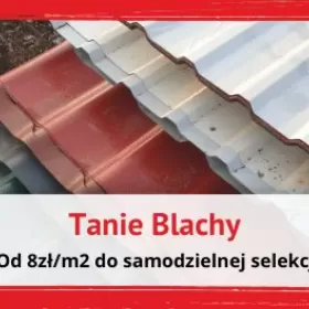 Blacha na ogrodzenie, DACH i inne - 2 gatunek - POWLEKANA