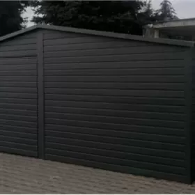 Garaże Blaszane Garaż Blaszany Drewnopodobny Blaszak 5x5 6x6 7x5 8x6