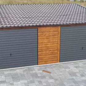 Garaże Blaszane Garaż Blaszany Drewnopodobny Blaszak 5x5 6x6 7x5 8x6