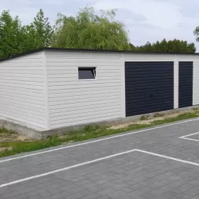 Garaże Blaszane Garaż Blaszany Drewnopodobny Blaszak 5x5 6x6 7x5 8x6