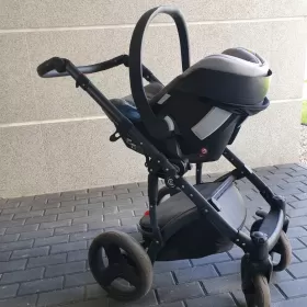 Wózek dziecięcy wielofunkcyjny Coto Baby Quara Dark Grey 3w1