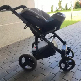 Wózek dziecięcy wielofunkcyjny Coto Baby Quara Dark Grey 3w1