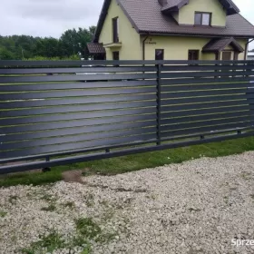 Brama przesuwna,Palisadowa Ocynk+ral