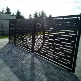 Brama z furtką kpl. ocynk + ral skrzydłowa wypalana Producent Promocja