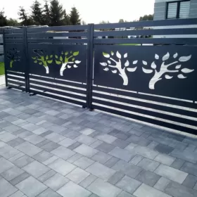 Brama z furtką kpl. ocynk + ral skrzydłowa wypalana Producent Promocja