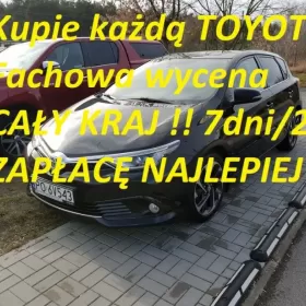 Skup Toyota Hiace Hilux Corolla Carina Picnic Dyna Każdą TOYOTĘ