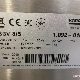 ODKURZACZ PAROWY KARCHER SGV 8/5
