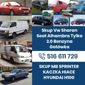 SKUP MB SPRINTER KACZKA HIACE HYUNDAI H100 GOTÓWKA 