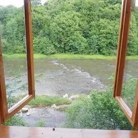 Domki, Nad Rzeką Solinką.Bukowiec, Bieszczady.