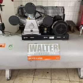 Sprężarka tłokowa Walter 500L nowe filtry i zawór