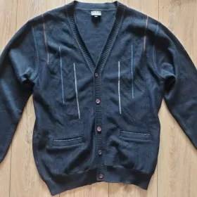 Sweter męski z wełną merino L