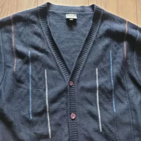 Sweter męski z wełną merino L