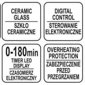 Kuchenka indukcyjna sterowana elektronicznie 3500W