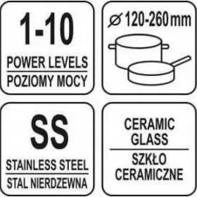 Kuchenka indukcyjna regulowana manualnie 3500 W