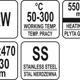 Płyta grillowa , grill elektryczny 2/3 gładka 1/3 ryflowana